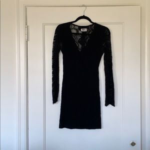 Nightcap Black Lace Dress